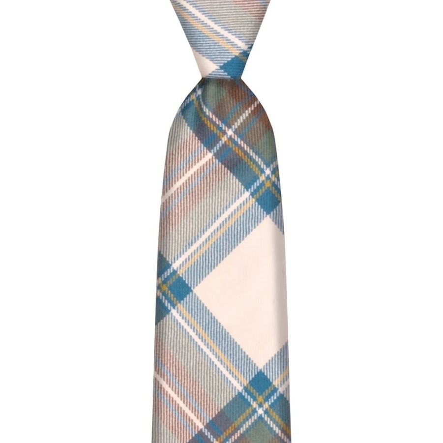 Wear Lochcarron of Scotland | Lochcarron Stewart Blue Dress Tartan Skinny Wool Tie