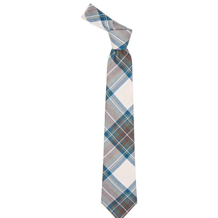 Wear Lochcarron of Scotland | Lochcarron Stewart Blue Dress Tartan Skinny Wool Tie