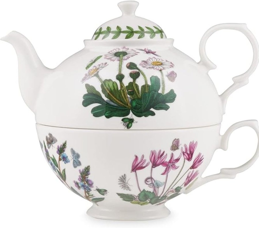 Tea Time Portmeirion Teapots | Portmeirion Botanic Garden Tea For One (Cyclamen)