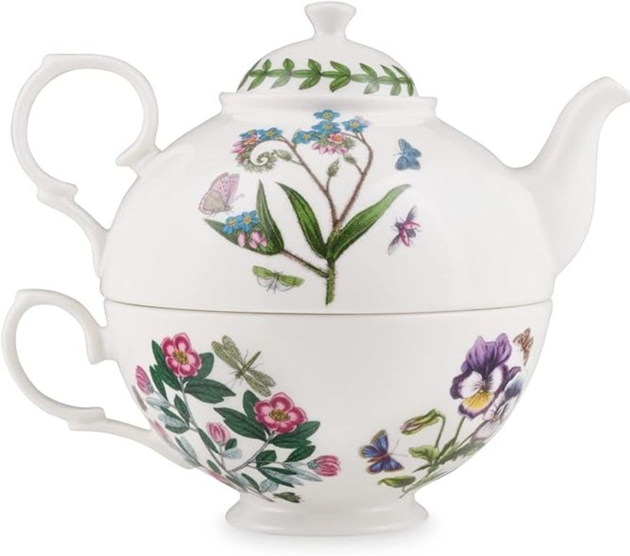 Tea Time Portmeirion Teapots | Portmeirion Botanic Garden Tea For One (Cyclamen)