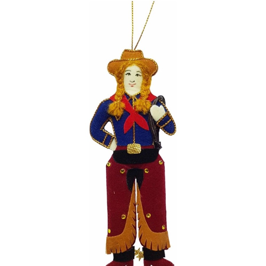 Decor St. Nicolas | St. Nicolas Cowgirl Ornament