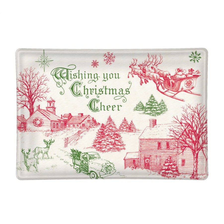 Bath & Body Michel Design Works Holiday | Michel Design Works It'S Christmastime Glass Soap Dish