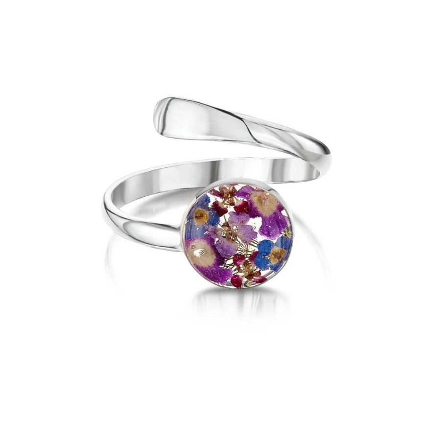 Wear Shrieking Violet Rings | Shrieking Violet Purple Haze Silver Ring Round (Blra01)