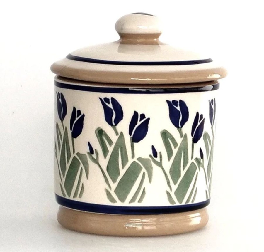 Tabletop Nicholas Mosse Nicholas Mosse | Nicholas Mosse Blue Blooms Lidded Sugar Bowl