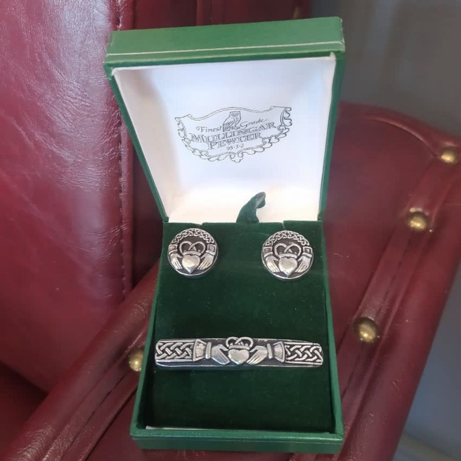 Wear British Isles | Claddagh Tie Pin & Cufflinks