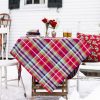 Tabletop April Cornell | April Cornell Joyful Plaid Square Tablecloth 54" X 54"